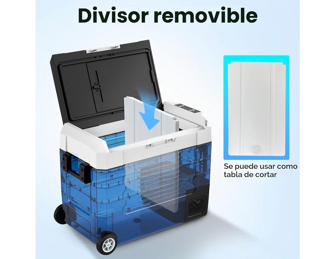 58QT Portable Car Refrigerator & Freezer with Wheels – App Control